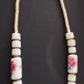Vintage Necklace Ceramic Beads Image 4