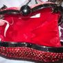 Heart Shaped Crystal Diamonte Bag BNWT Image 10
