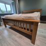 6ft Super King Solid Oak Bed Frame (Amsterdam High Foot End) Image 4