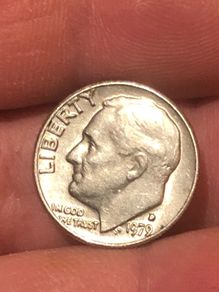 Error 1979 D Dime "Filled D"