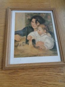 Framed Mother and Child Print for Sale