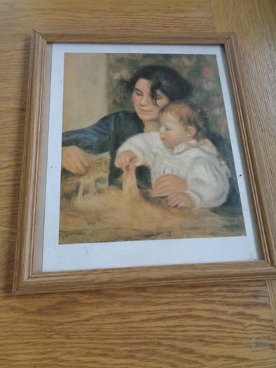 Framed Mother and Child Print for Sale