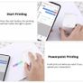Kongton Mini Handheld Printer Mbrush Mobile Portable Color Tattoo Logo Ink-jet DIY Printer Wireless USB IOS Android Image 7