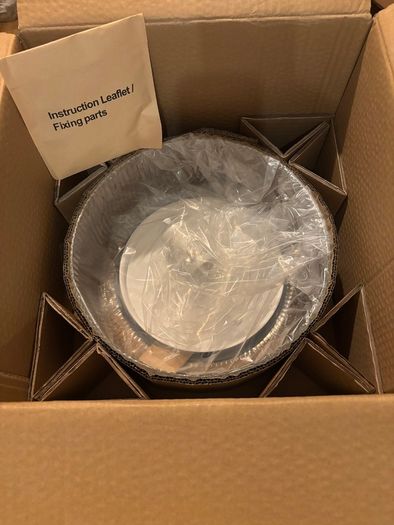 Laura Ashley Charissa Ceiling Light with Glass Crack.