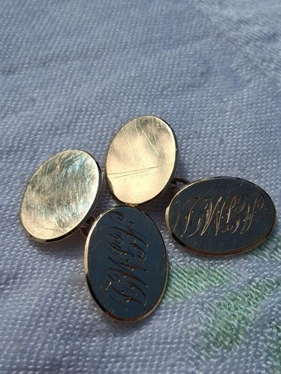 9k Gold Art Deco Cufflinks