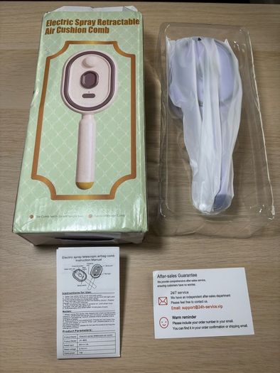 Electric Spray Retractable Air Cushion Massage Comb