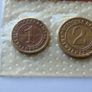 Germany 1924 coins set incl silver 1 mark | original post WWI Image 4