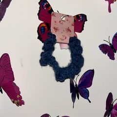 Navy Scrunchie