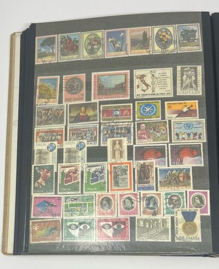Collection: Cyprus, Greece, Italy and San Marino Stamps both mint an commemorative stamps on 41 pages