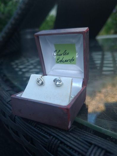 Lovely Vintage Charles Edwards Sterling Silver Earrings