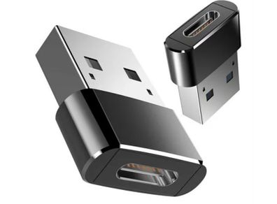 Type C USB-C Female to USB Male Converter Charger Adapter Laptop iPhone Samsung