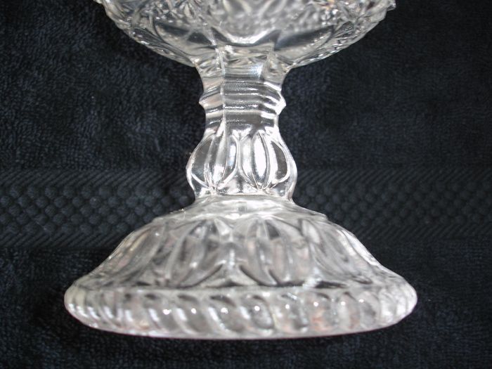 Antique Early American Clear Glass Compote Bowl circa late 1800's