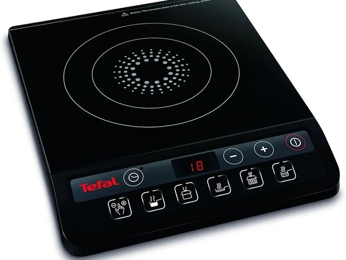 Everyday Portable Electric Induction Hob, 2 hours timer, 6 functions, 9 power level, 2100W, Kitchen, Student, Cooking, Caravan, Party, Black,