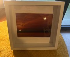 Red Sunset, Dun Laoghaire, Dublin Print - West Pier DLR