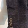 HERBIE FROGG Mens Tweed Blazer Blue Check Abraham Moon Wool Jacket 40R Velvet Image 6