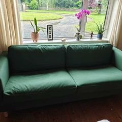 Green IKEA Parup 3 seater sofa