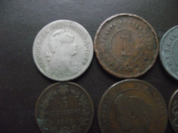 12 Vintage Foreign Coins (1835-1957)