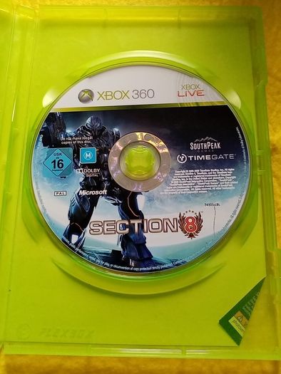 Section 8 Xbox 360 games Original