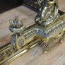 19th Century French Gilt Bronze Fireplace Fender Image 4