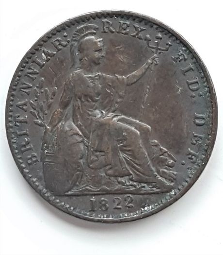 Britanniar  1822  Georgius Llll  Farthing