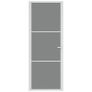 Interior Door 76x201.5 cm White ESG Glass and Aluminium Image 2