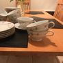 Rare & discontinued handcrafted Zylstra Select Fine China Autumn Gold Tea Set Image 3