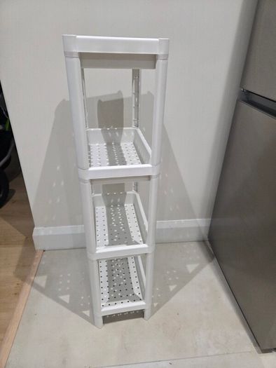 ikea vesken shelf unit, white