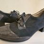 Waldlaufer German leather lacquered asphalt shoes heel 4cm new & boxed size 3 UK & size 3.5 UK SALE need to go Image 2