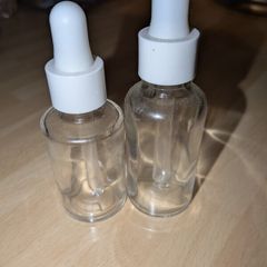 Small glass dropper bottles