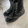 Balenciaga Black Studded Leather Boots Image 4
