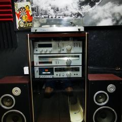 Vintage Toshiba separates with Toshiba speakers