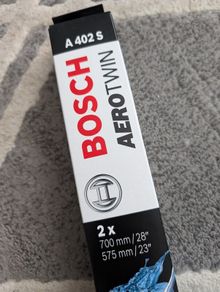 Bosch A402S Wiper Blades - Front Pair