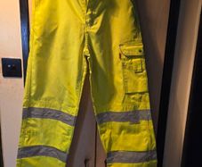 Men workwear waterproof hi viz trousers