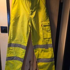 Men workwear waterproof hi viz trousers