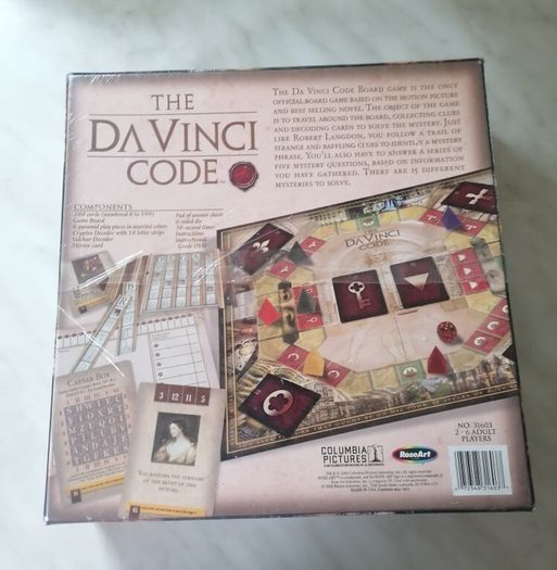 The Da Vinci Code, Board Game 2006 (Contents New and Sealed)