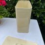 Vintage style cream enamel metal bread bin farmhouse country cottage style Image 5