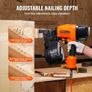 MCN90 Coil Framing Nailer 44.45 mm to 88.9 mm 15 Degree Pneumatic Nail Gun Image 3