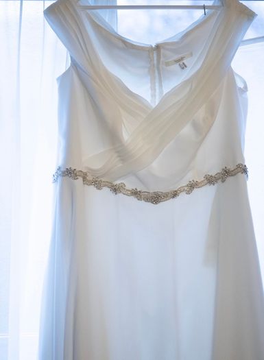Victoria Jane by Ronald Joyce Imogene Wedding Dress Style 18316 Ivory Silver Altered UK Size 30