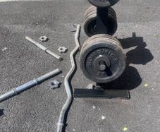 Adjustable dumbbells with stand