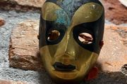 vintage brass  mask