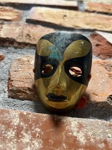 vintage brass  mask