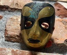 vintage brass  mask