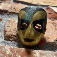 vintage brass  mask