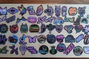 50pcs Neon Stickers Decals