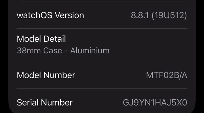 Apple watch series 3 38mm