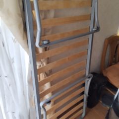 2 single beds. Camp beds with mattresses
