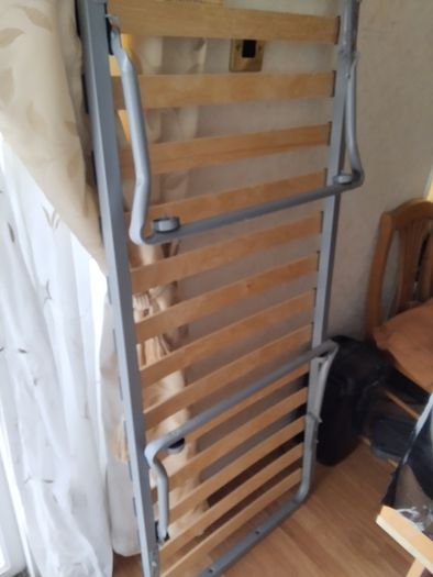 2 single beds. Camp beds with mattresses