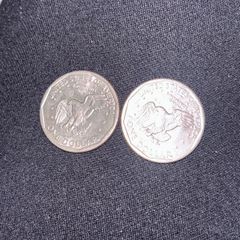 2 Susan B. Anthony one dollar Coins USA Dollar Coins