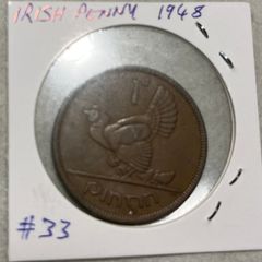 Irish 1p coin 1948