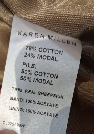 Rare Vintage 1999 Karen Millen Penny Lane Velvet Coat | Real Sheepskin Trim | Size 14 Afghan